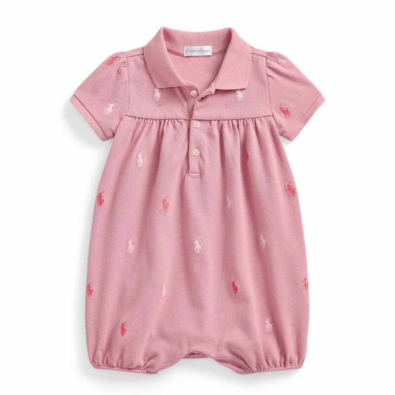 Ralph Lauren Polo Pony Mesh Polo Bubble Shortall 3M-24M image number 0